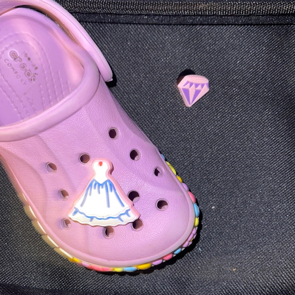 JIBBITZ. Set of two Girly Jibbitz. Croc not included.